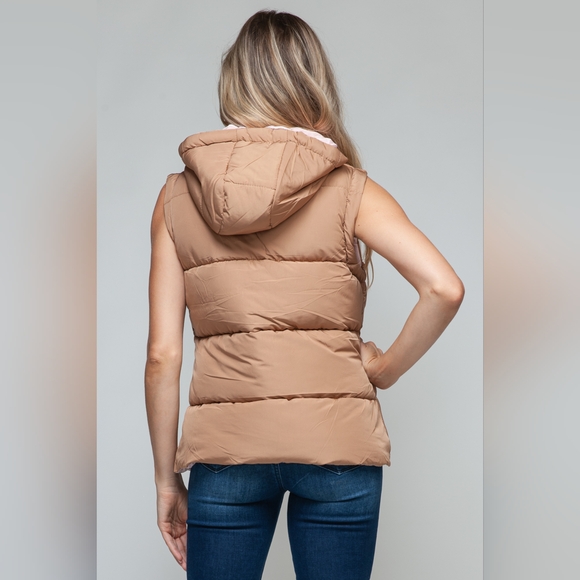Snobbish Zip Up Quilted Hooded Vest